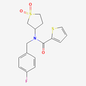 N-(1,1-dioxidotetrahydrothiophen-3-yl)-N-(4-fluorobenzyl)thiophene-2-carboxamide