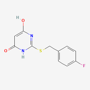 2-(4-Fluorobenzylthio)pyrimidine-4,6-diol