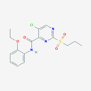 5-CHLORO-N-(2-ETHOXYPHENYL)-2-(PROPANE-1-SULFONYL)PYRIMIDINE-4-CARBOXAMIDE