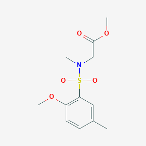 Methyl 2-[(2-methoxy-5-methylphenyl)sulfonyl-methylamino]acetate