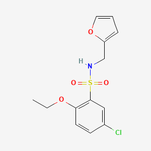 5-chloro-2-ethoxy-N-(furan-2-ylmethyl)benzenesulfonamide