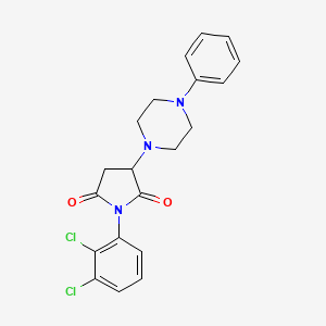 1-(2,3-dichlorophenyl)-3-(4-phenyl-1-piperazinyl)-2,5-pyrrolidinedione