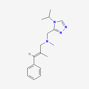 (2E)-N-[(4-isopropyl-4H-1,2,4-triazol-3-yl)methyl]-N,2-dimethyl-3-phenylprop-2-en-1-amine