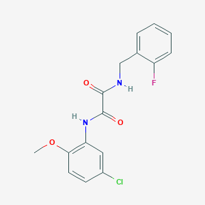 N-(5-chloro-2-methoxyphenyl)-N'-(2-fluorobenzyl)ethanediamide