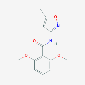 molecular formula C13H14N2O4 B439688 2,6-dimethoxy-N-(5-methyl-1,2-oxazol-3-yl)benzamide CAS No. 303134-89-6