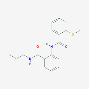 2-(methylthio)-N-{2-[(propylamino)carbonyl]phenyl}benzamide