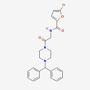 5-bromo-N-{2-[4-(diphenylmethyl)-1-piperazinyl]-2-oxoethyl}-2-furamide