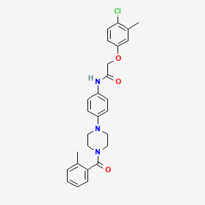 2-(4-chloro-3-methylphenoxy)-N-{4-[4-(2-methylbenzoyl)-1-piperazinyl]phenyl}acetamide