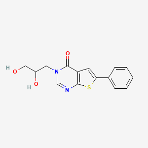 3-(2,3-dihydroxypropyl)-6-phenylthieno[2,3-d]pyrimidin-4-one