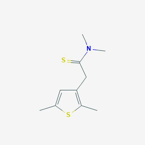 B043974 2-(2,5-Dimethylthiophen-3-yl)-N,N-dimethylethanethioamide CAS No. 121611-16-3