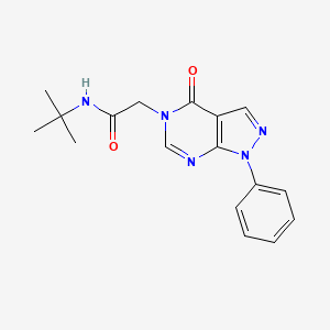 N-(2-METHYL-2-PROPANYL)-2-(4-OXO-1-PHENYL-1,4-DIHYDRO-5H-PYRAZOLO[3,4-D]PYRIMIDIN-5-YL)ACETAMIDE