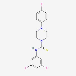 N-(3,5-difluorophenyl)-4-(4-fluorophenyl)piperazine-1-carbothioamide