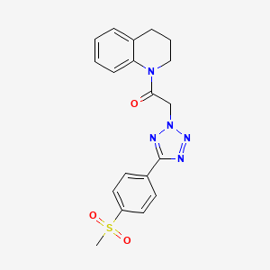 1-({5-[4-(methylsulfonyl)phenyl]-2H-tetrazol-2-yl}acetyl)-1,2,3,4-tetrahydroquinoline