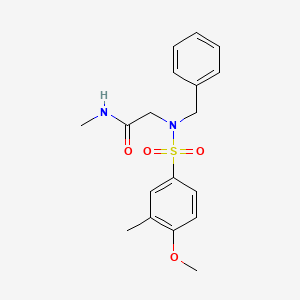 N~2~-benzyl-N~2~-[(4-methoxy-3-methylphenyl)sulfonyl]-N-methylglycinamide