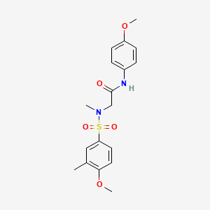 N~2~-[(4-methoxy-3-methylphenyl)sulfonyl]-N-(4-methoxyphenyl)-N~2~-methylglycinamide