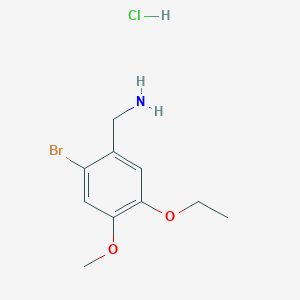 (2-Bromo-5-ethoxy-4-methoxyphenyl)methanamine hydrochloride