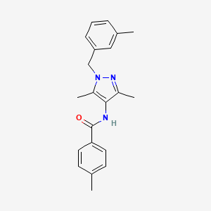 N-[3,5-dimethyl-1-(3-methylbenzyl)-1H-pyrazol-4-yl]-4-methylbenzamide