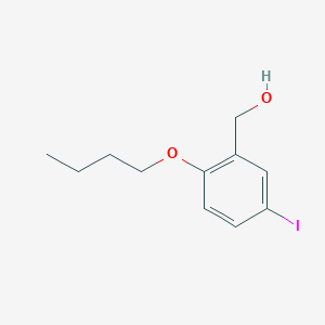 molecular formula C11H15IO2 B4397843 (2-butoxy-5-iodophenyl)methanol 