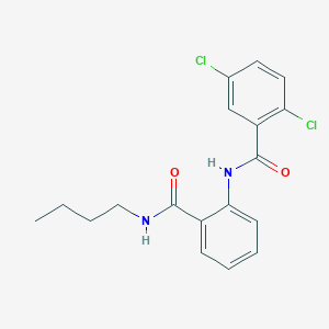 molecular formula C18H18Cl2N2O2 B4397905 N-[2-(butylcarbamoyl)phenyl]-2,5-dichlorobenzamide 