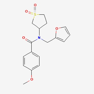 N-(1,1-dioxidotetrahydrothiophen-3-yl)-N-(furan-2-ylmethyl)-4-methoxybenzamide