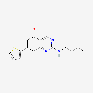 2-(butylamino)-7-(thiophen-2-yl)-7,8-dihydroquinazolin-5(6H)-one