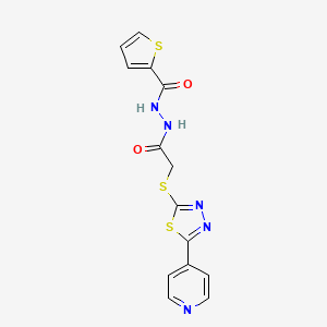 N'~2~-(2-{[5-(4-PYRIDYL)-1,3,4-THIADIAZOL-2-YL]SULFANYL}ACETYL)-2-THIOPHENECARBOHYDRAZIDE