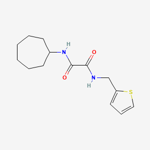 N'-cycloheptyl-N-(thiophen-2-ylmethyl)oxamide