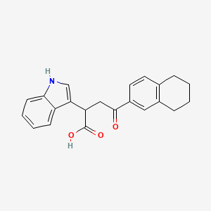 2-(1H-indol-3-yl)-4-oxo-4-(5,6,7,8-tetrahydronaphthalen-2-yl)butanoic acid