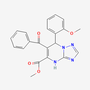 Methyl 6-benzoyl-7-(2-methoxyphenyl)-4,7-dihydro-[1,2,4]triazolo[1,5-a]pyrimidine-5-carboxylate