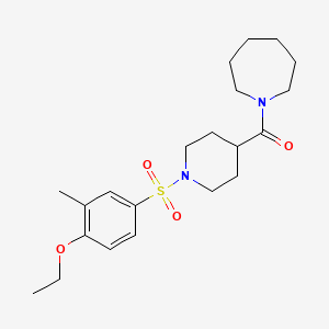 Azepan-1-yl{1-[(4-ethoxy-3-methylphenyl)sulfonyl]piperidin-4-yl}methanone