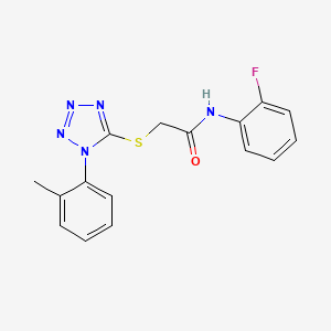 N-(2-fluorophenyl)-2-{[1-(2-methylphenyl)-1H-tetrazol-5-yl]thio}acetamide