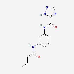 molecular formula C13H15N5O2 B4398174 N-[3-(butanoylamino)phenyl]-1H-1,2,4-triazole-5-carboxamide 