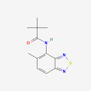 2,2-dimethyl-N-(5-methyl-2,1,3-benzothiadiazol-4-yl)propanamide