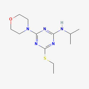 4-ethylsulfanyl-6-morpholin-4-yl-N-propan-2-yl-1,3,5-triazin-2-amine