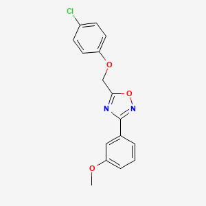 5-[(4-chlorophenoxy)methyl]-3-(3-methoxyphenyl)-1,2,4-oxadiazole