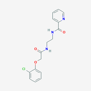 molecular formula C16H16ClN3O3 B4398393 N-(2-{[2-(2-chlorophenoxy)acetyl]amino}ethyl)-2-pyridinecarboxamide 