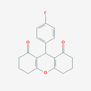 molecular formula C19H17FO3 B439844 9-(4-fluorophenyl)-3,4,5,6,7,9-hexahydro-1H-xanthene-1,8(2H)-dione CAS No. 332165-54-5