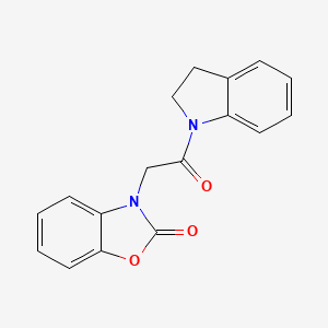 3-[2-(2,3-dihydro-1H-indol-1-yl)-2-oxoethyl]-1,3-benzoxazol-2(3H)-one