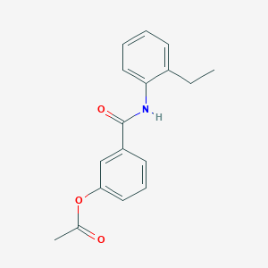 3-{[(2-ethylphenyl)amino]carbonyl}phenyl acetate