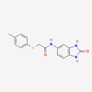 2-[(4-methylphenyl)thio]-N-(2-oxo-2,3-dihydro-1H-benzimidazol-5-yl)acetamide