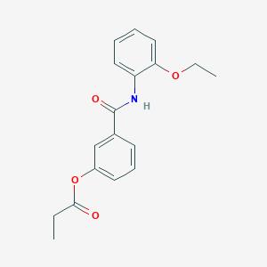 3-{[(2-ethoxyphenyl)amino]carbonyl}phenyl propionate