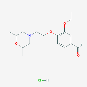 4-[2-(2,6-Dimethylmorpholin-4-yl)ethoxy]-3-ethoxybenzaldehyde;hydrochloride