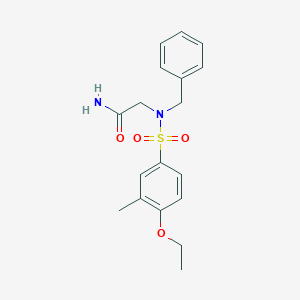 2-[Benzyl-(4-ethoxy-3-methylphenyl)sulfonylamino]acetamide