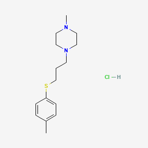 molecular formula C15H25ClN2S B4398715 1-Methyl-4-[3-(4-methylphenyl)sulfanylpropyl]piperazine;hydrochloride 