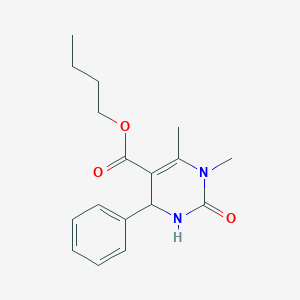 molecular formula C17H22N2O3 B439898 Butyl 1,6-dimethyl-2-oxo-4-phenyl-1,2,3,4-tetrahydro-5-pyrimidinecarboxylate CAS No. 313245-08-8