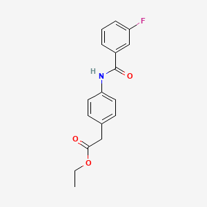 ethyl {4-[(3-fluorobenzoyl)amino]phenyl}acetate