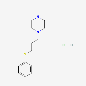 1-Methyl-4-(3-phenylsulfanylpropyl)piperazine;hydrochloride