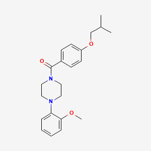 1-(4-isobutoxybenzoyl)-4-(2-methoxyphenyl)piperazine