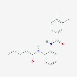 3,4-dimethyl-N-[2-(pentanoylamino)phenyl]benzamide