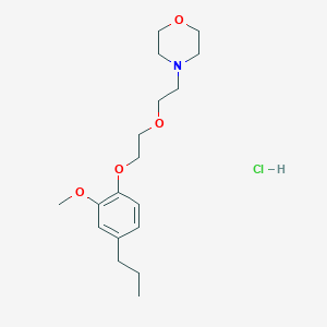 4-[2-[2-(2-Methoxy-4-propylphenoxy)ethoxy]ethyl]morpholine;hydrochloride